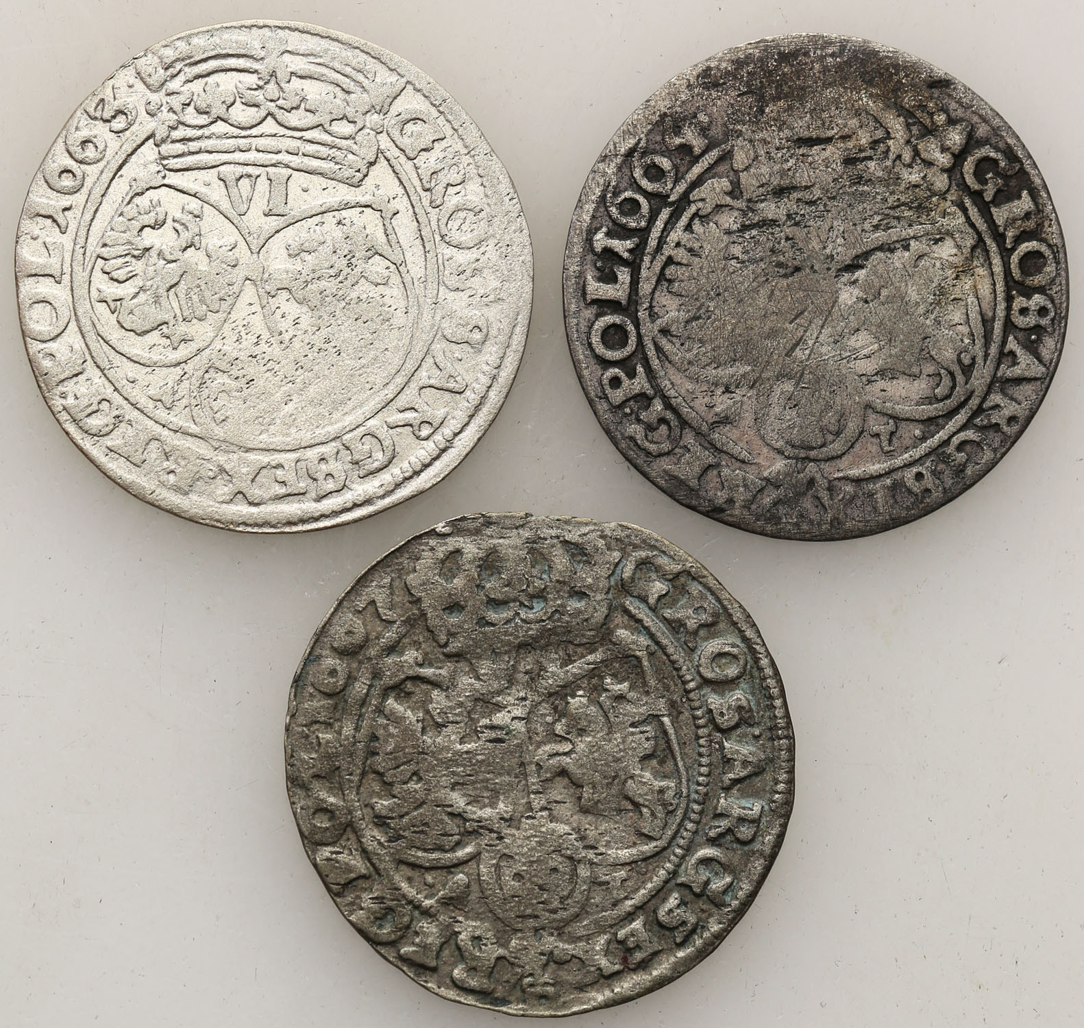 Jan II Kazimierz. Szóstak (6 groszy) 1663-1668 AT